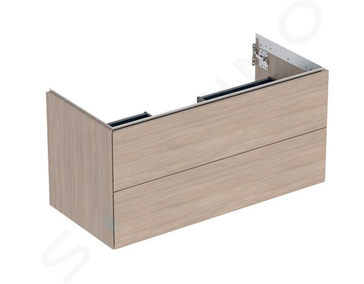 Geberit ONE - Meuble lavabo 104x50x47 cm, 2 tiroirs, chêne 505.264.00.5