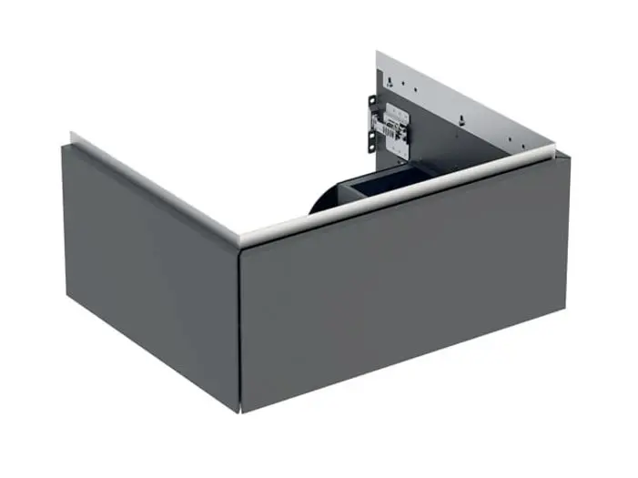 Geberit ONE - Mobiletto da lavabo, 59x27x47 cm, 1 cassetto, lava 505.071.00.3