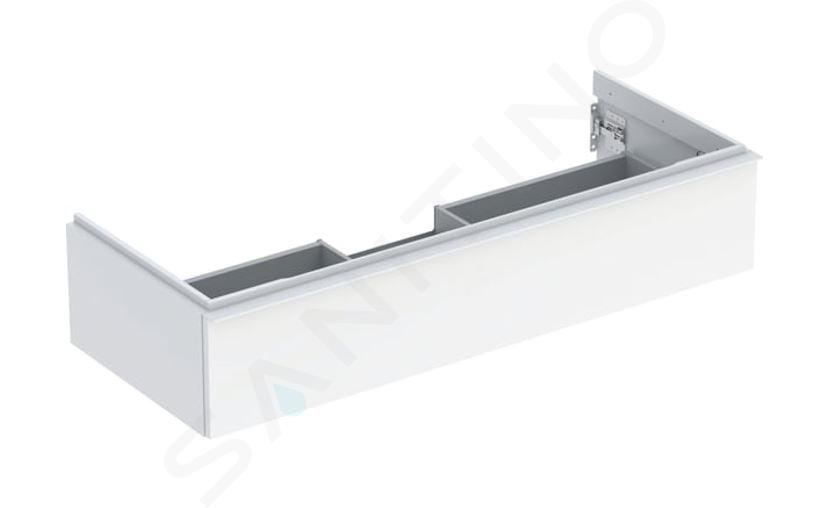 Geberit iCon - Mueble de lavabo 118x25x48 cm, 1 cajón, blanco brillante 502.313.01.1