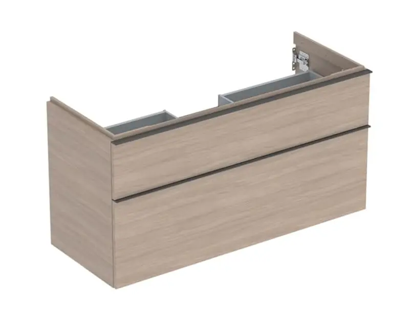 Geberit iCon - Mueble de lavabo 118x62x48 cm, 2 cajones, roble 502.306.JH.1