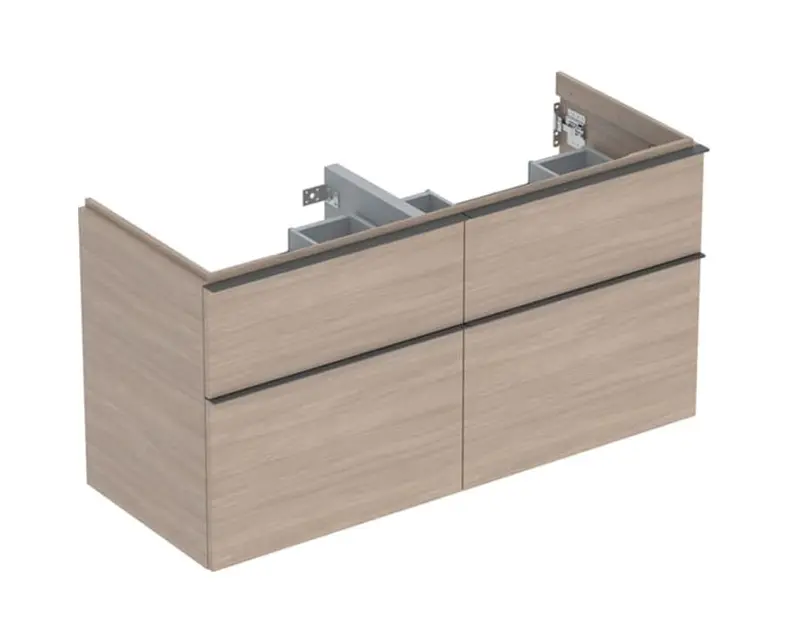 Geberit iCon - Mueble de lavabo 118x62x48 cm, 4 cajones, roble 502.309.JH.1