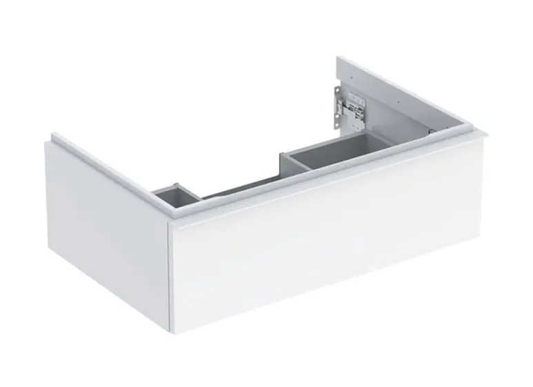 Geberit iCon - Mueble de lavabo 74x25x48 cm, 1 cajón, blanco brillante 502.311.01.1