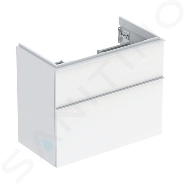 Geberit iCon - Meuble lavabo, 7x6x4 cm, 2 tiroirs, blanc brillant 502.308.01.1