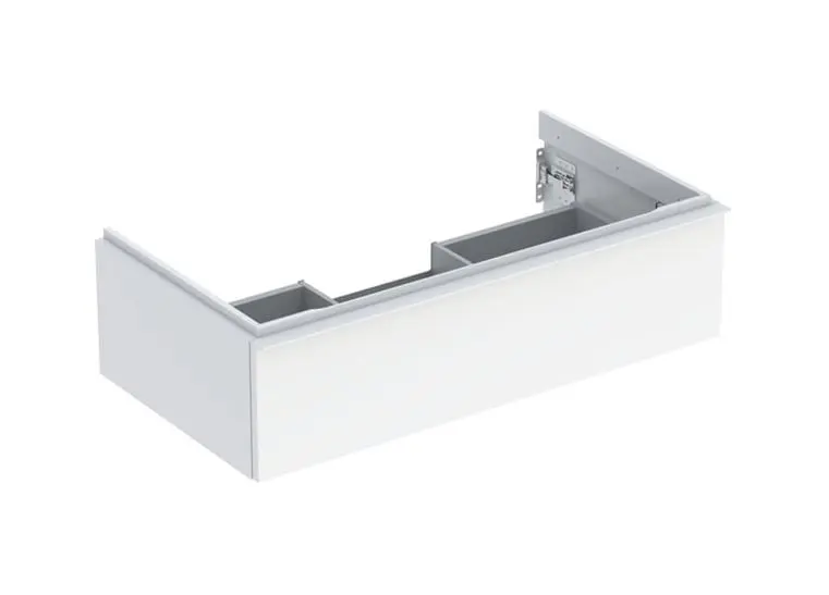 Geberit iCon - Mueble de lavabo 89x25x48 cm, 1 cajón, blanco brillante 502.312.01.1