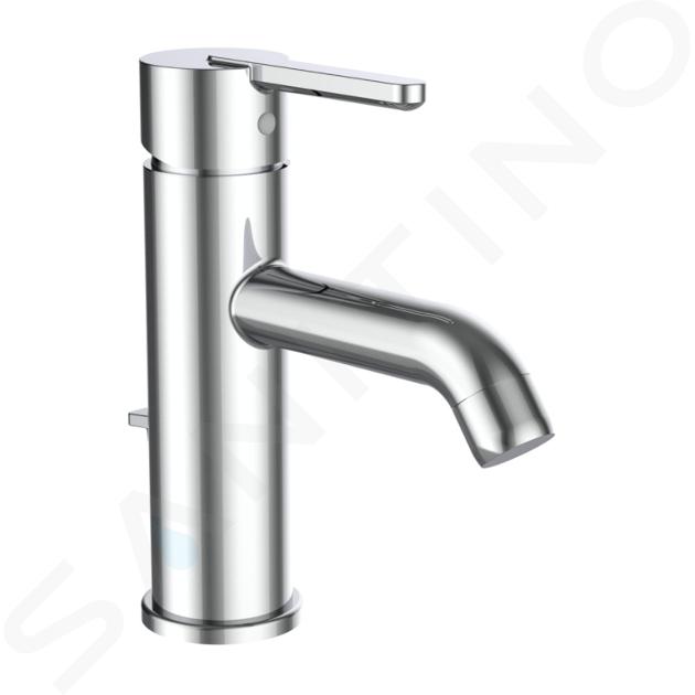 Laufen Lua - Mitigeur de lavabo ECO+, avec vidage, chrome H3110810041141