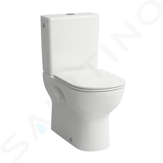 Laufen Lua - Miska WC wielofunkcyjna, bez kołnierza, korek vario, kolor biały H8240810002311