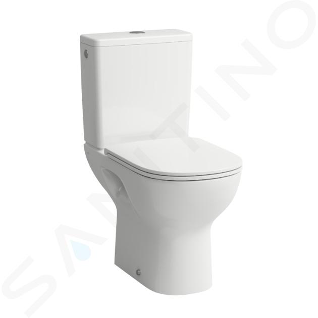 Laufen Lua - Vas WC monobloc, Rimless, evacuare din spate, LCC, alb H8240864000001