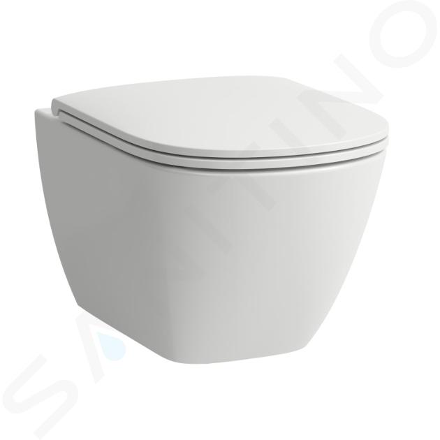 Laufen Lua - Wisząca miska WC z deską SoftClose, bez kołnierza, biała H8660800000001