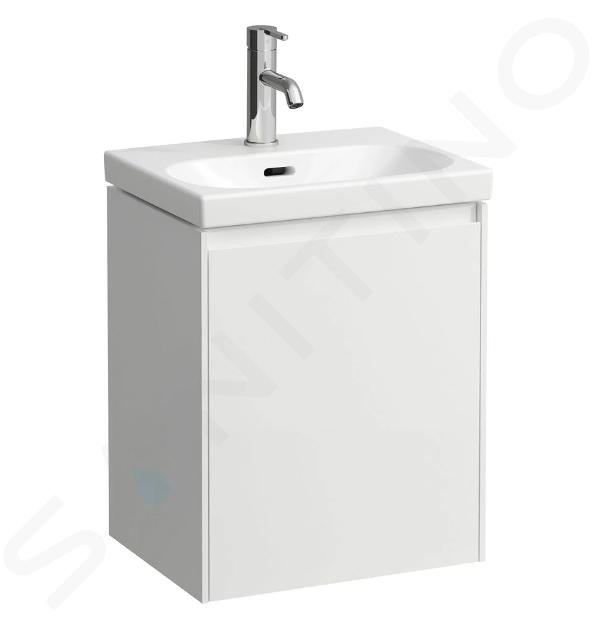 Laufen Lani - Meuble-vasque 44x34x52 cm, 1 porte, charnières à gauche, blanc mat H4035011122601