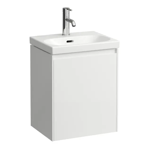 Laufen Lani - Wastafelonderkast, 44x34x52 cm, 1 deur, scharnieren rechts, mat wit H4035021122601