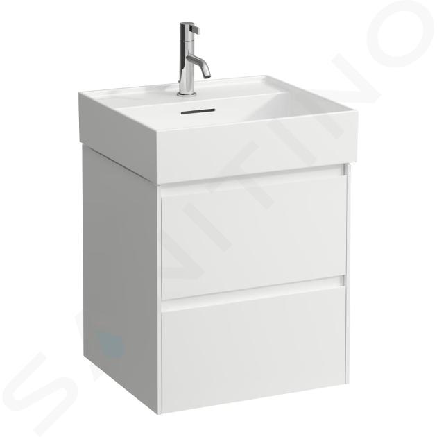 Laufen Lani - Mueble de lavabo 48x45x52 mm, 2 cajones, blanco mate H4035121122601