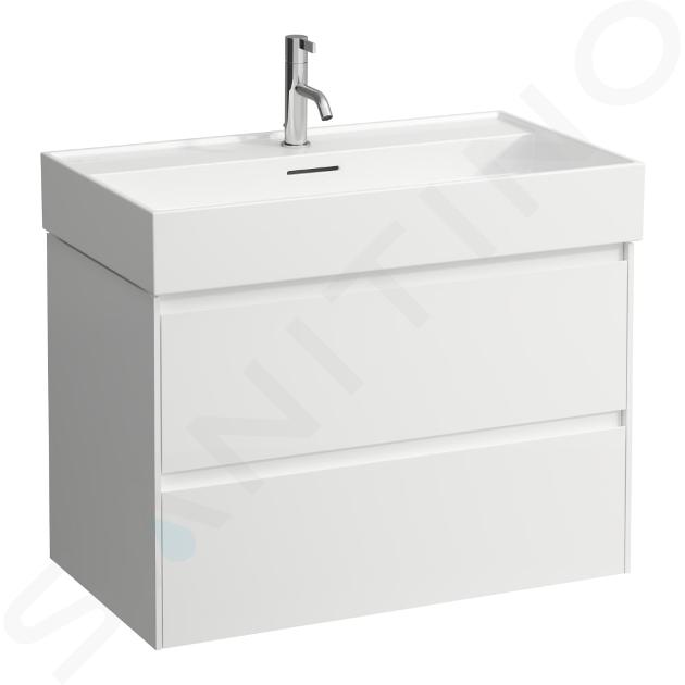 Laufen Lani - Mobiletto da lavabo 8x4x5 cm, 2 cassetti, bianco lucido H4035521122611