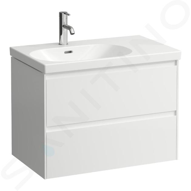 Laufen Lani - Mobiletto da lavabo 74x45x52 mm, 2 cassetti, bianco opaco H4035921122601