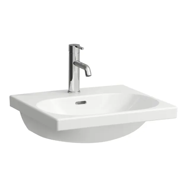 Laufen Lua - Meubelwastafel 46x50 cm, met overloop, kraangat, LCC, wit H8100814001041