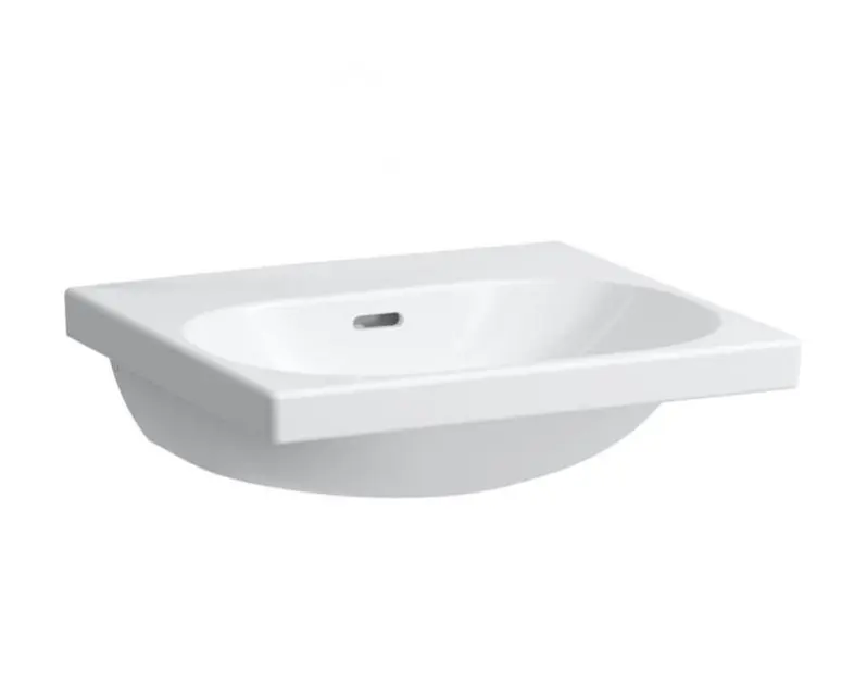 Laufen Lua - Meubelwastafel 46x50 cm, met overloop, zonder kraangat, LCC, wit H8100814001091