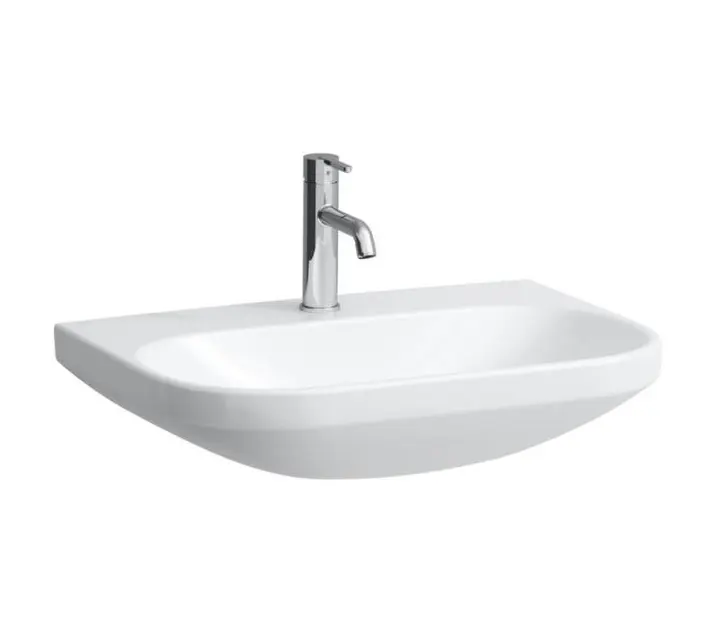 Laufen Lua - Lavabo 5x7 cm, senza troppopieno, con foro per miscelatore, bianco H8110860001561