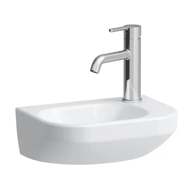 Laufen Lua - Lave-mains 36x25 cm, sans trop-plein, trou pour robinet à droite, LCC, blanc H8150804001141