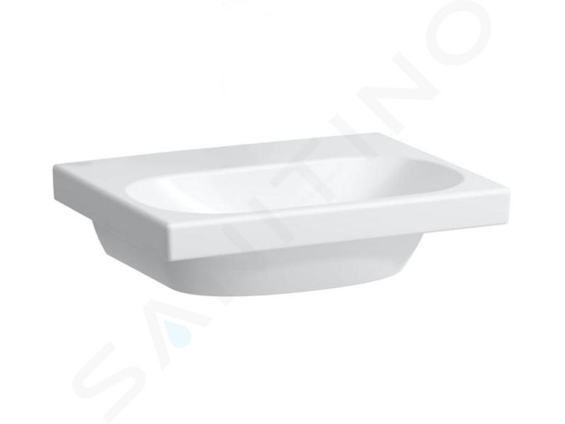 Laufen Lua - Lave-mains de meuble 45x35 cm, sans trop-plein, sans trou de robinet, blanc H8150810001421