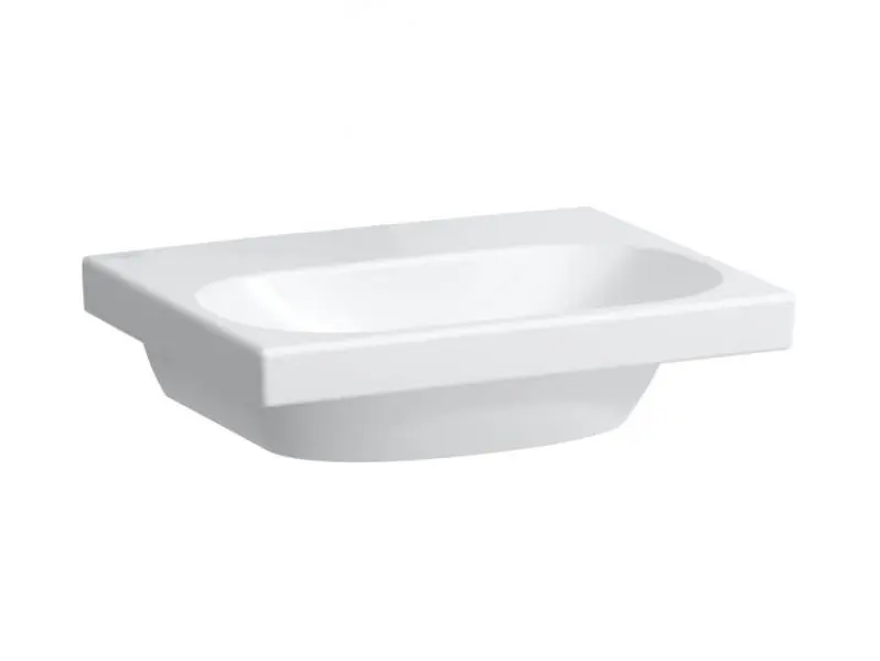 Laufen Lua - Lave-mains de meuble 45x35 cm, sans trop-plein, sans trou pour robinet, LCC, blanc H8150814001421