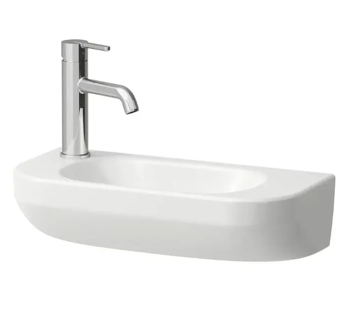 Laufen Lua - Lave-mains 50x23 cm, sans trop-plein, trou de robinetterie à gauche, blanc H8150820001131