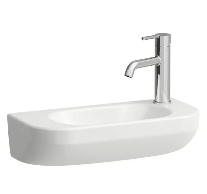 Levně Laufen Lua - Umývátko 50x23 cm, bez přepadu, otvor pro baterii vpravo, bílá H8150820001141