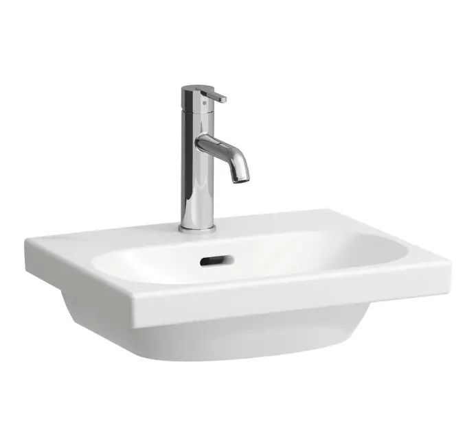 Levně Laufen Lua - Umývátko nábytkové 45x35 cm, s přepadem, otvor pro baterii, LCC, bílá H8160804001041