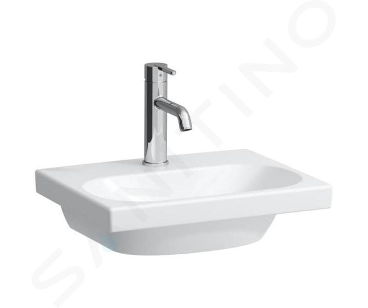 Laufen Lua - Lave-mains de meuble 45x35 cm, sans trop-plein, trou pour robinet, blanc H8160800001561