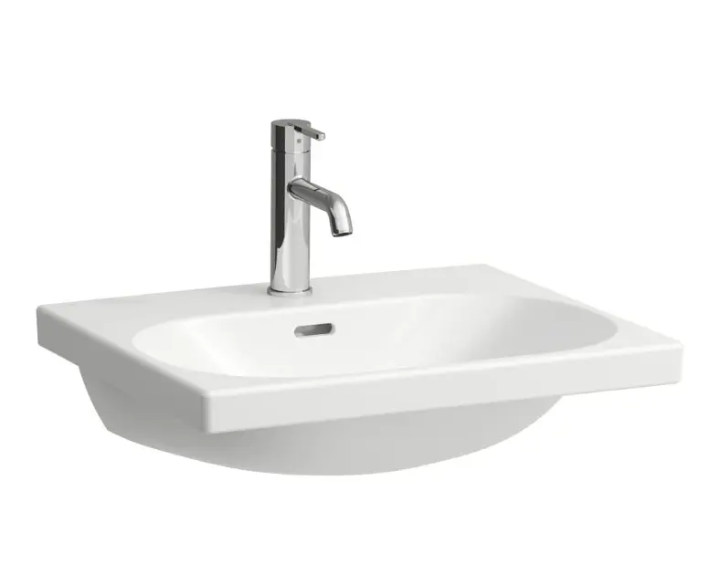 Levně Laufen Lua - Umyvadlo 55x46 cm, s přepadem, otvor pro baterii, bílá H8160820001041