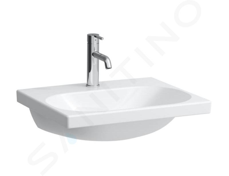 Laufen Lua - Lavabo da mobile 55x46 mm, senza troppopieno, con foro per miscelatore, LCC, bianco H8160824001561