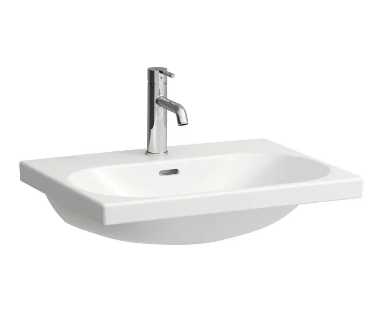Levně Laufen Lua - Umyvadlo nábytkové 60x46 cm, s přepadem, otvor pro baterii, LCC, bílá H8160834001041