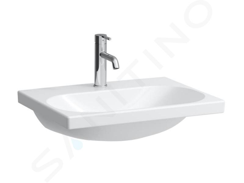 Laufen Lua - Lavabo da mobile 60x46 mm, senza troppopieno, con foro per miscelatore, LCC, bianco H8160834001561