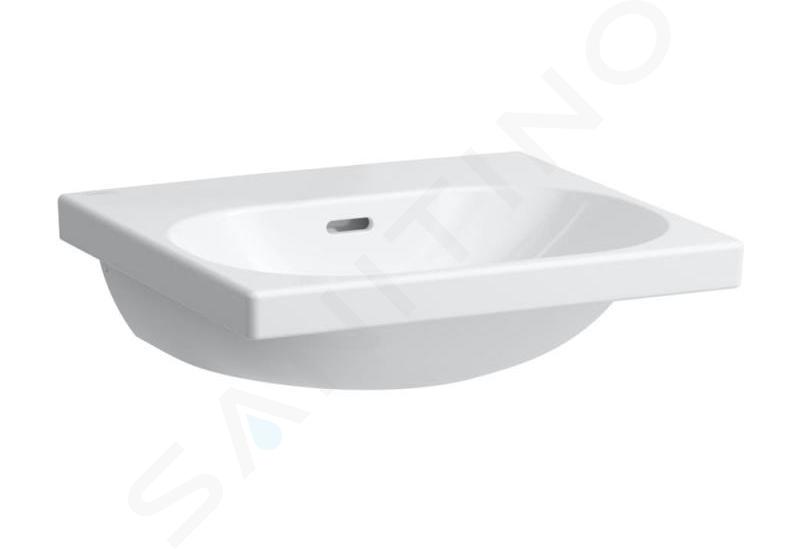 Laufen Lua - Lavabo de mueble 65x46 cm, con rebosadero, sin orificio para grifo, blanco H8160840001091