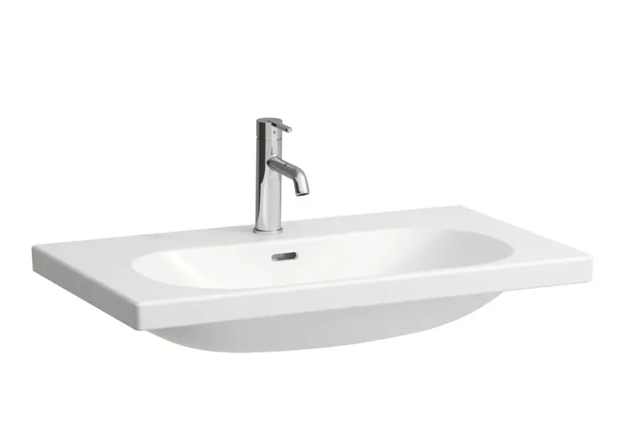 Levně Laufen Lua - Umyvadlo 80x46 cm, s přepadem, otvor pro baterii, bílá H8160870001041