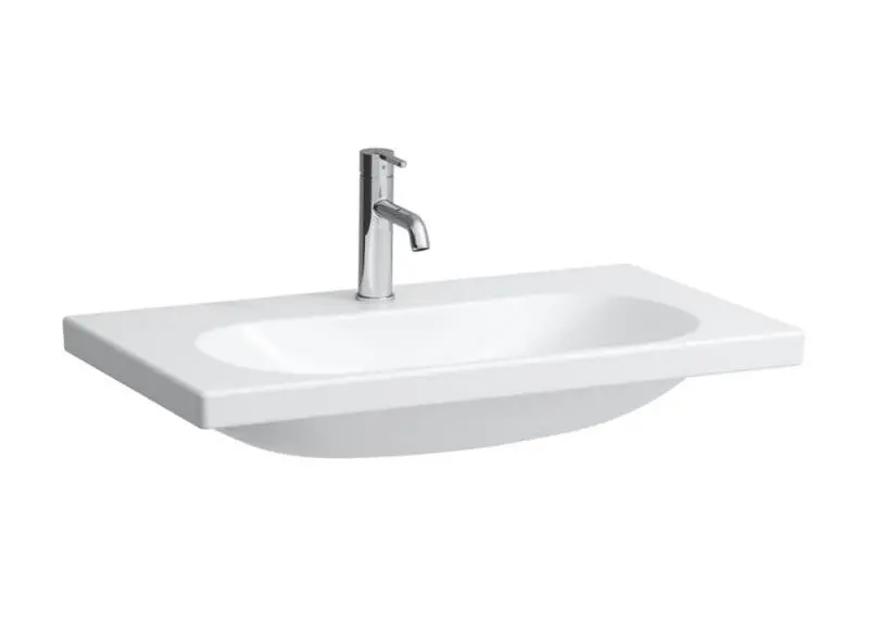 Levně Laufen Lua - Umyvadlo 80x46 cm, bez přepadu, otvor pro baterii, bílá H8160870001561