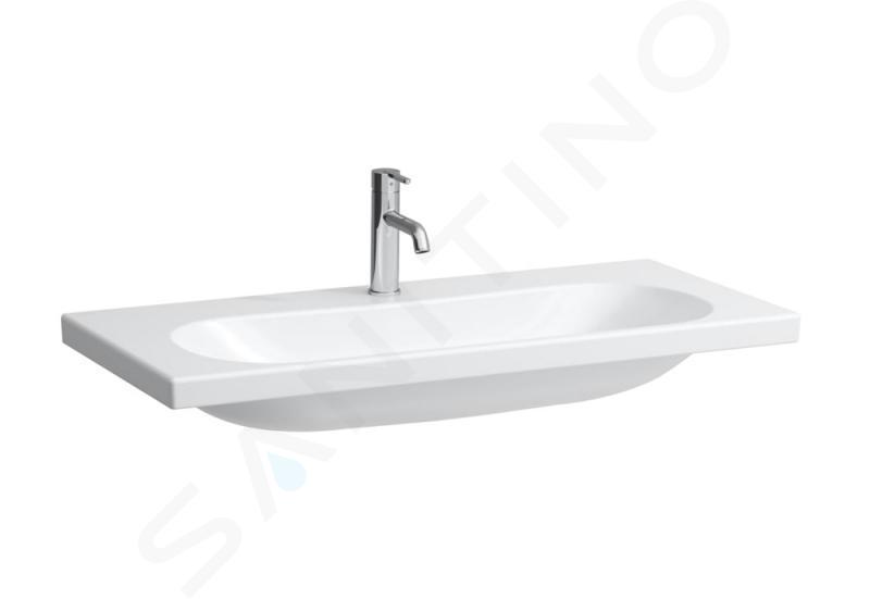 Laufen Lua - Lavabo de meuble 100x46 cm, sans trop-plein, trou pour robinetterie, blanc H8160890001561