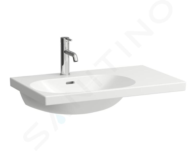 Laufen Lua - Lavabo da mobile 75x46 mm, con troppopieno, con foro per miscelatore, LCC, bianco H8170864001041