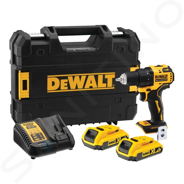 DeWALT Gereedschap - 18V ACCU boormachine, 2x 2,0 Ah Li-Ion accu, oplader DCD708D2T