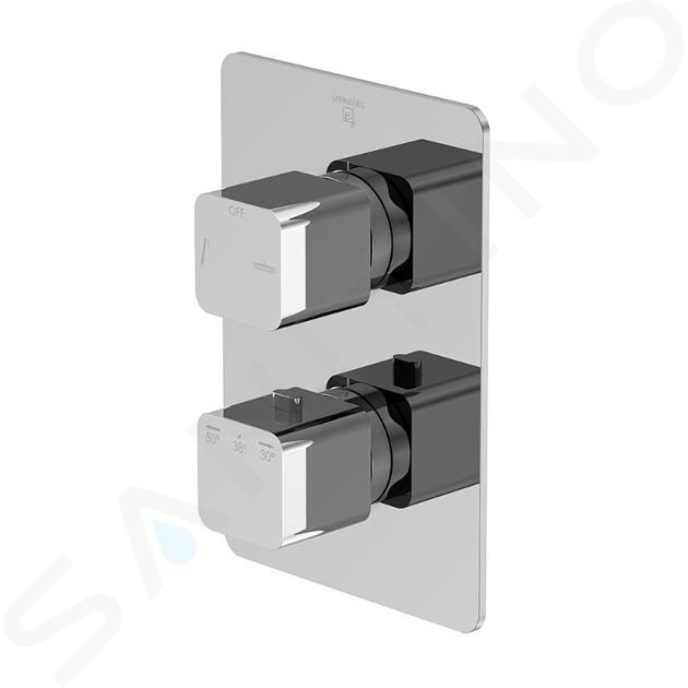 Steinberg 230 - Unterputz-Thermostatarmatur für 2 Verbraucher, Chrom 230 4133 3