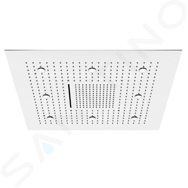 Steinberg 390 - Soffione doccia 800x800 mm, 3 getti, illuminazione a LED, acciaio inox 390 6680