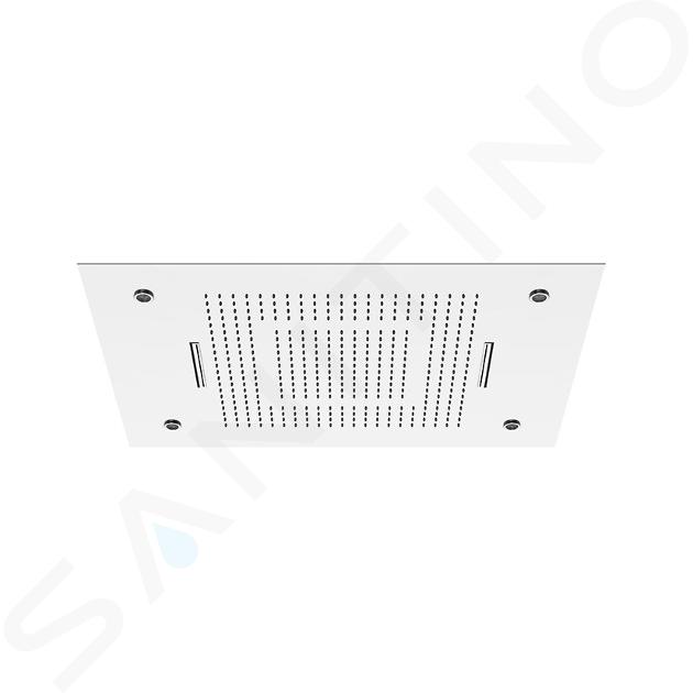 Steinberg 390 - Douche de tête, 600x800 mm, 3 jets, éclairage LED, inox 390 6832