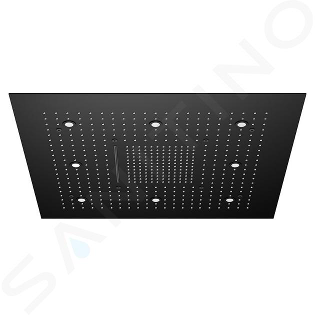 Steinberg 390 - Głowica prysznicowa 80x80 cm, 3 strumienie, oświetlenie LED, kolor czarny 390 6680 S