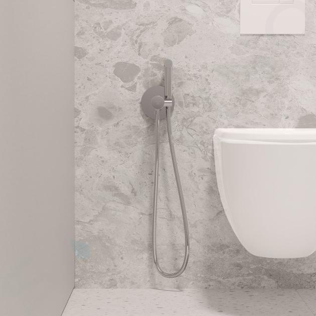 Mitigeur bidet, toilettes encastrable LABE avec douchette