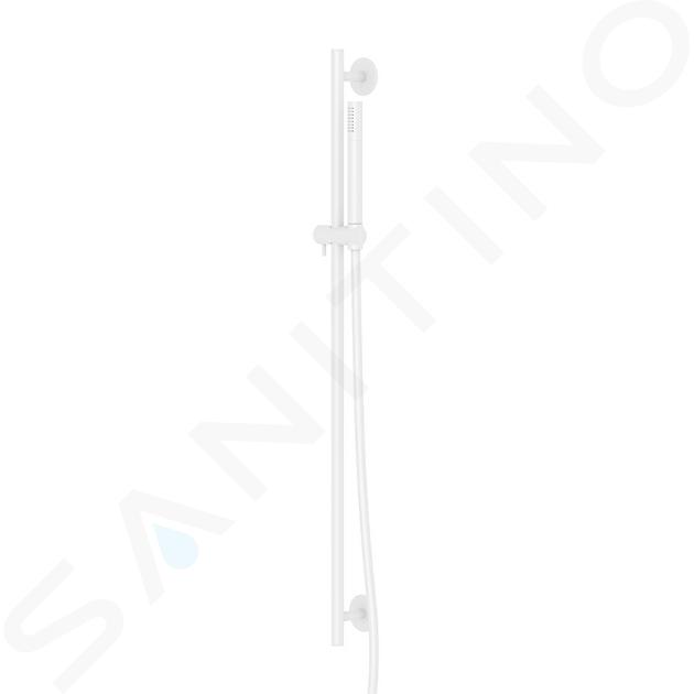 Steinberg 100 - Set doccetta con asta saliscendi e flessibile, bianco 100 1601 W