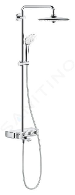 Grohe Euphoria SmartControl - Zuhanyszett kádtermosztáttal, 26 cm átmérőjű, 3 fúvókával, króm 26608000