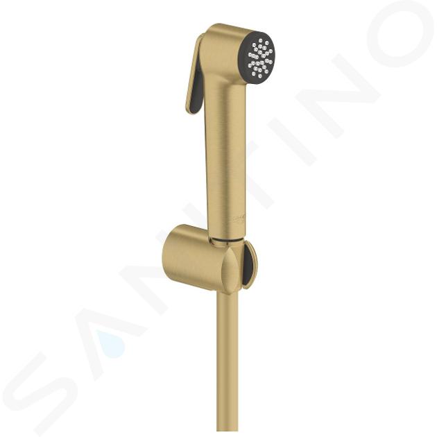 Grohe Tempesta-F - Bidetbrause mit Halter und Schlauch, Cool Sunrise gebürstet 27513GN1