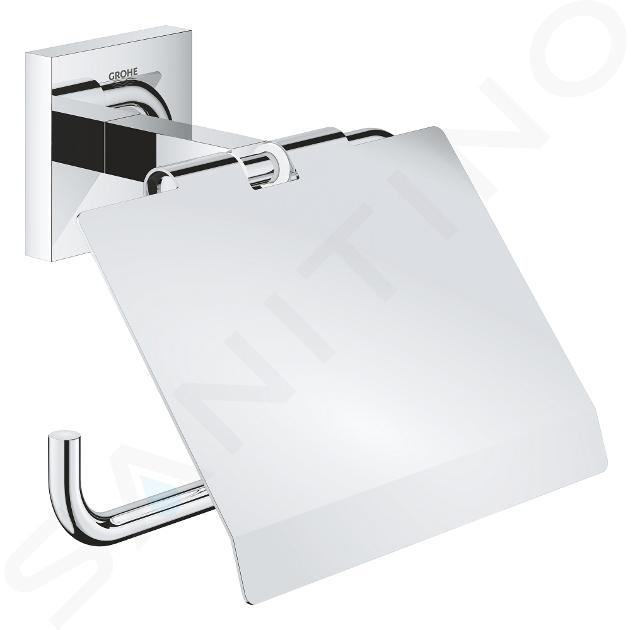 Grohe QuickFix Start Cube - Portarotolo con coperchio, cromo 41102000