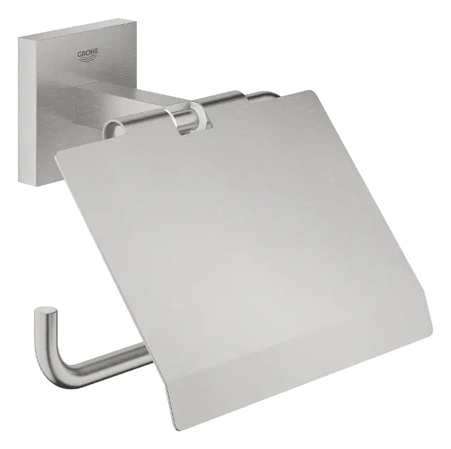 Levně Grohe QuickFix Start Cube - Držák toaletního papíru s krytem, supersteel 41102DC0