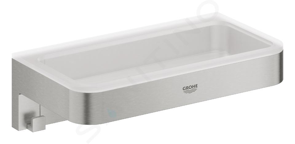 Grohe QuickFix Start Cube - Ablage, Länge 20 cm, Supersteel 41107DC0