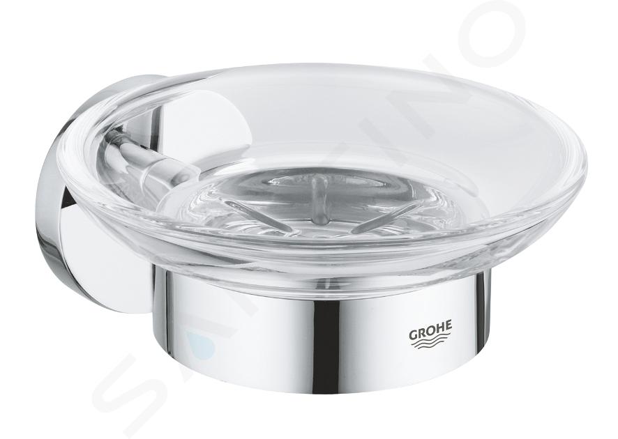 Grohe QuickFix Start - Jabonera con soporte, cristal/cromo 41193000