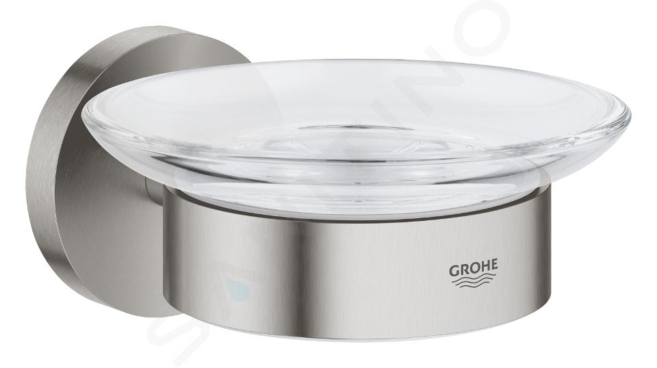 Grohe QuickFix Start - Jabonera con soporte, cristal/supersteel 41193DC0